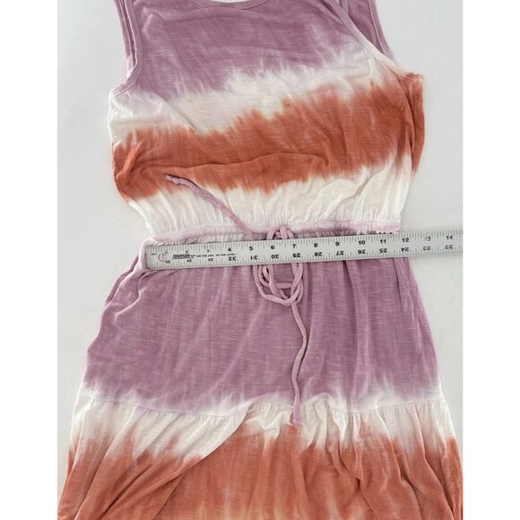 Knox Rose Lilac Tie Dye Sleeveless Tiered Flow Maxi Dress Size XS Boho Hippie - Picture 13 of 13